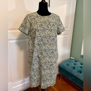 COS casual multicolor print casual short sleeve dress top cover up size 6